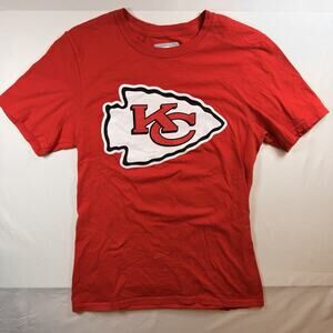 Fanatics Mens Kansas City Chiefs NFL Red Logo Short Sleeve T Shirt Size Small